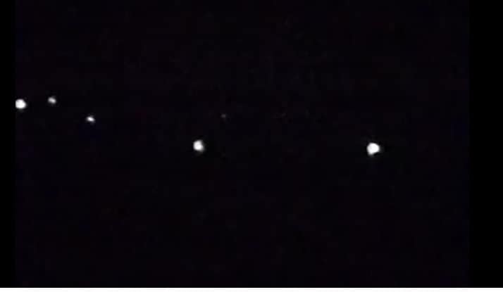 A number of Marfa Lights are present in this image by RA McCandless